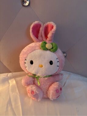 TY Hello Kitty Pink Bunny Plush